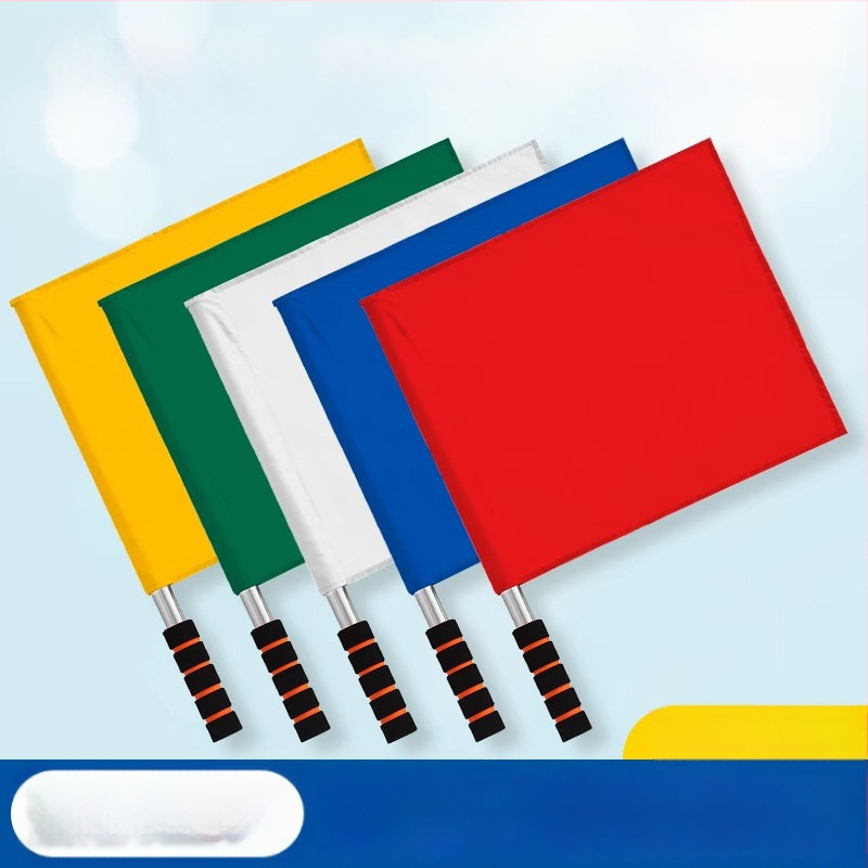 Set de steaguri pentru arbitru, pentru antrenamente de atletism — Steaguri marginale și laterale, material poliester-bumbac | Cod produs: A57121 | Brand: AOLY | Pentru fotbal, baschet și volei