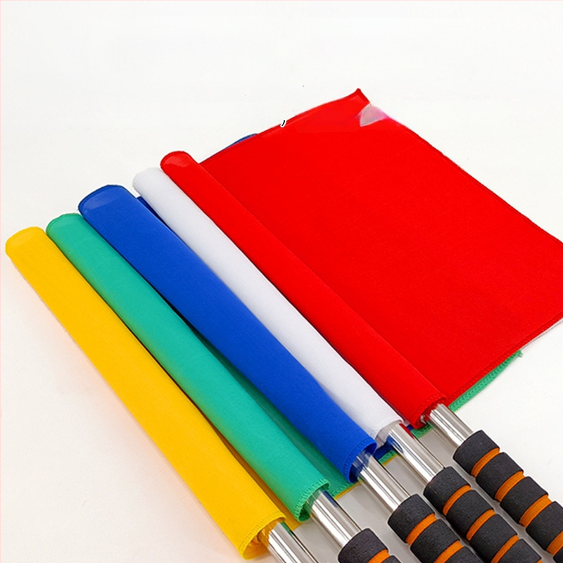 Set de steaguri pentru arbitru, pentru antrenamente de atletism — Steaguri marginale și laterale, material poliester-bumbac | Cod produs: A57121 | Brand: AOLY | Pentru fotbal, baschet și volei