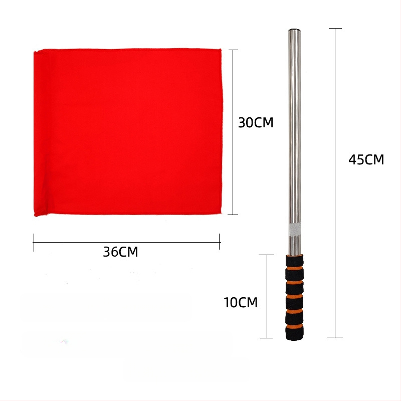 Set de steaguri pentru arbitru, pentru antrenamente de atletism — Steaguri marginale și laterale, material poliester-bumbac | Cod produs: A57121 | Brand: AOLY | Pentru fotbal, baschet și volei