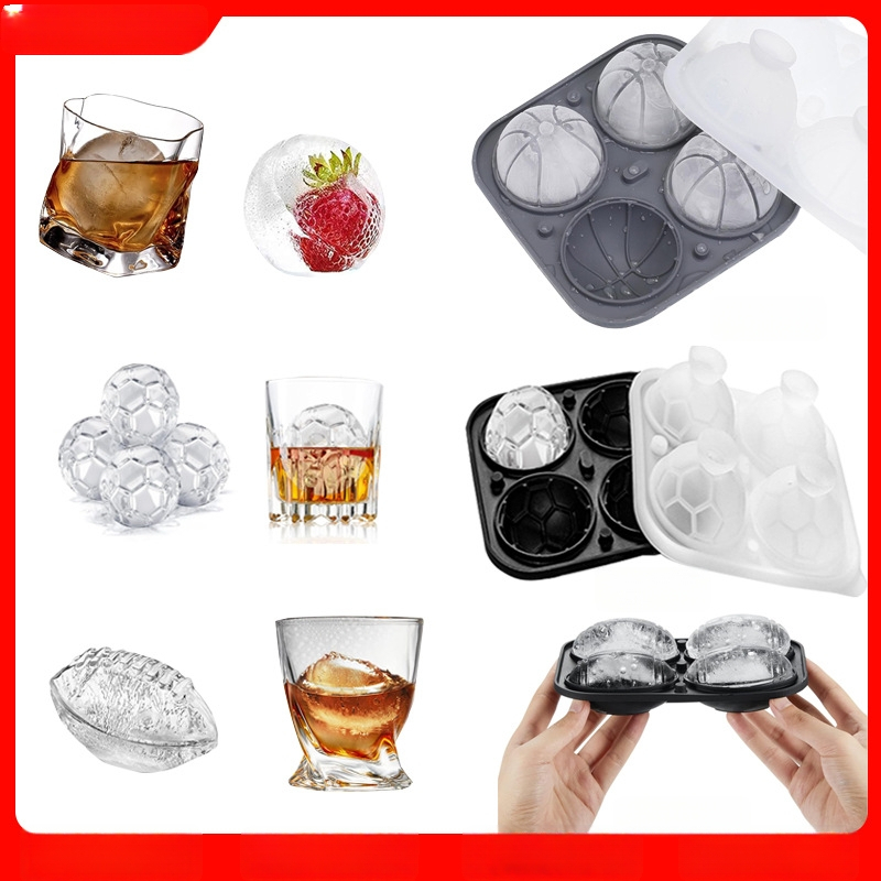 Σφαιρική παγοθήκη σιλικόνης, 100 ml, γρήγορη κατάψυξη, εύκολη αποδέσμευση, με λογότυπο