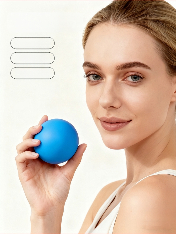 Silikonska fascia masažna kuglica za vrat i tijelo — joga trening, opuštanje, visoka elastičnost, 155 g