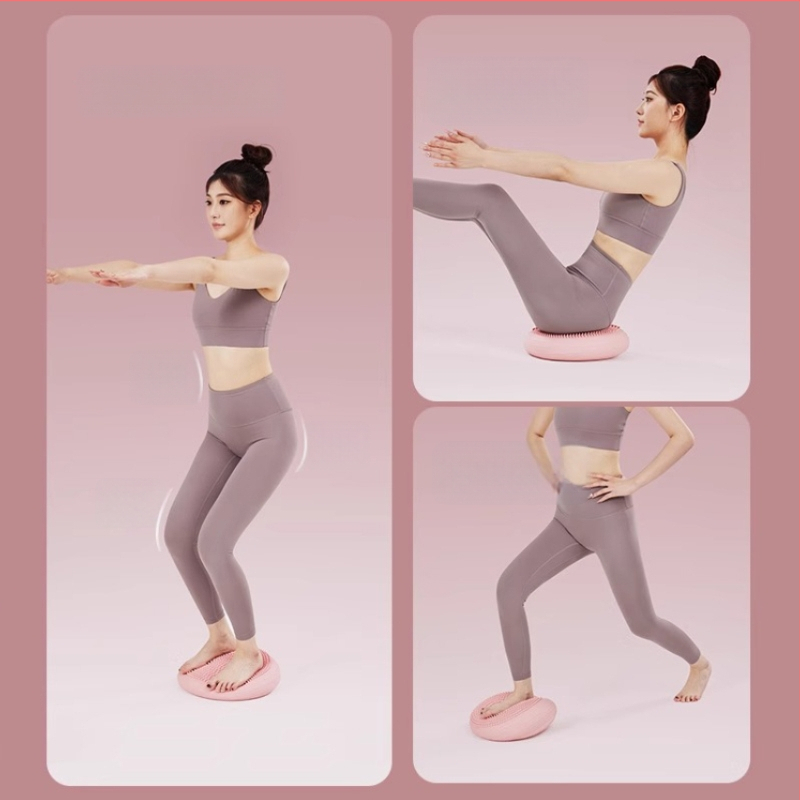 Yoga ravnotežna lopta, PVC napuhljiva, za jačanje jezgre i rehabilitaciju, masaža stopala, vježbe zgloba, 800 g