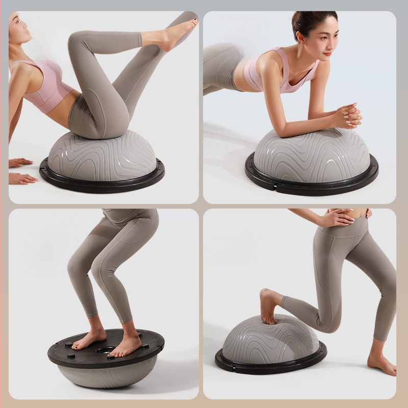 Wave Speed Ball, polukružna balans lopta za jogu i pilates, PVC/PP, napuhljiva, oko 2,5–5,2 kg