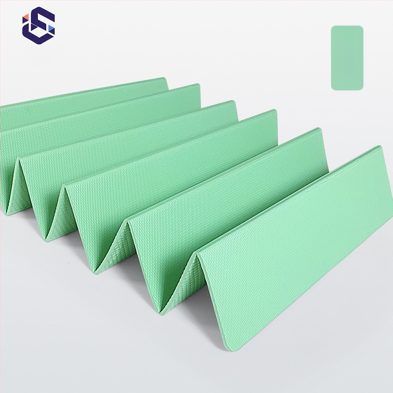 Joga prostirka od TPE, dvostrano sklopiva, prijenosna, protuklizna, 700 g, debljina 4/6/8 mm