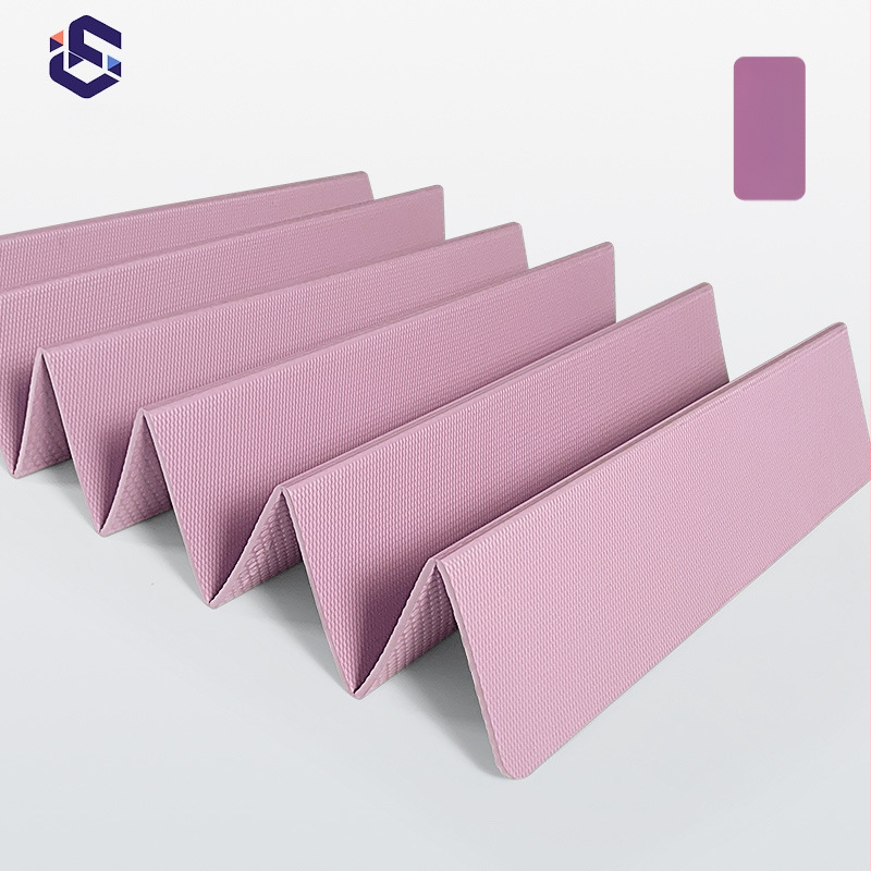 Joga prostirka od TPE, dvostrano sklopiva, prijenosna, protuklizna, 700 g, debljina 4/6/8 mm