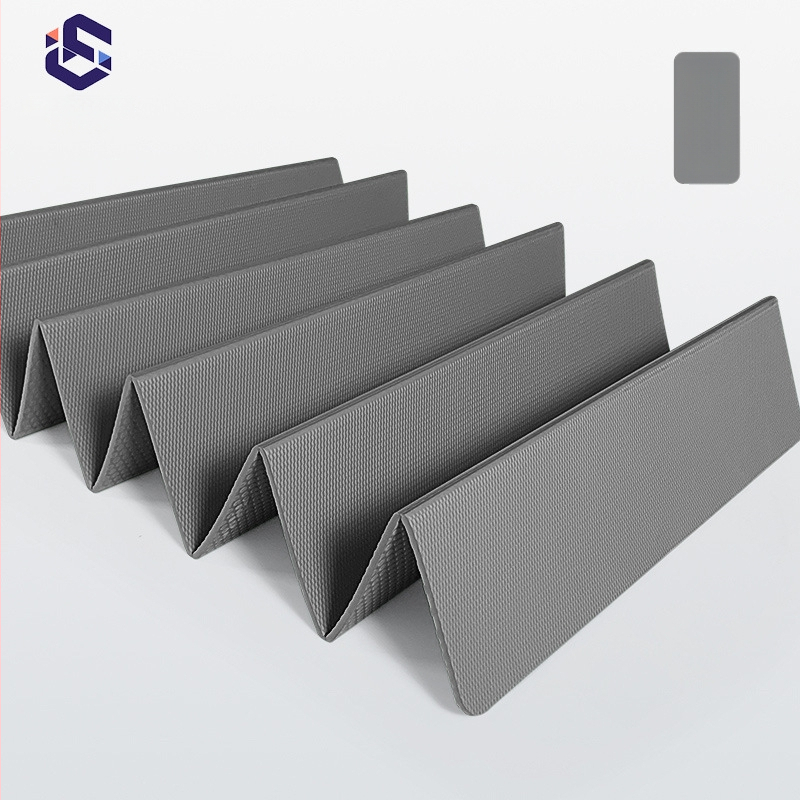 Joga prostirka od TPE, dvostrano sklopiva, prijenosna, protuklizna, 700 g, debljina 4/6/8 mm