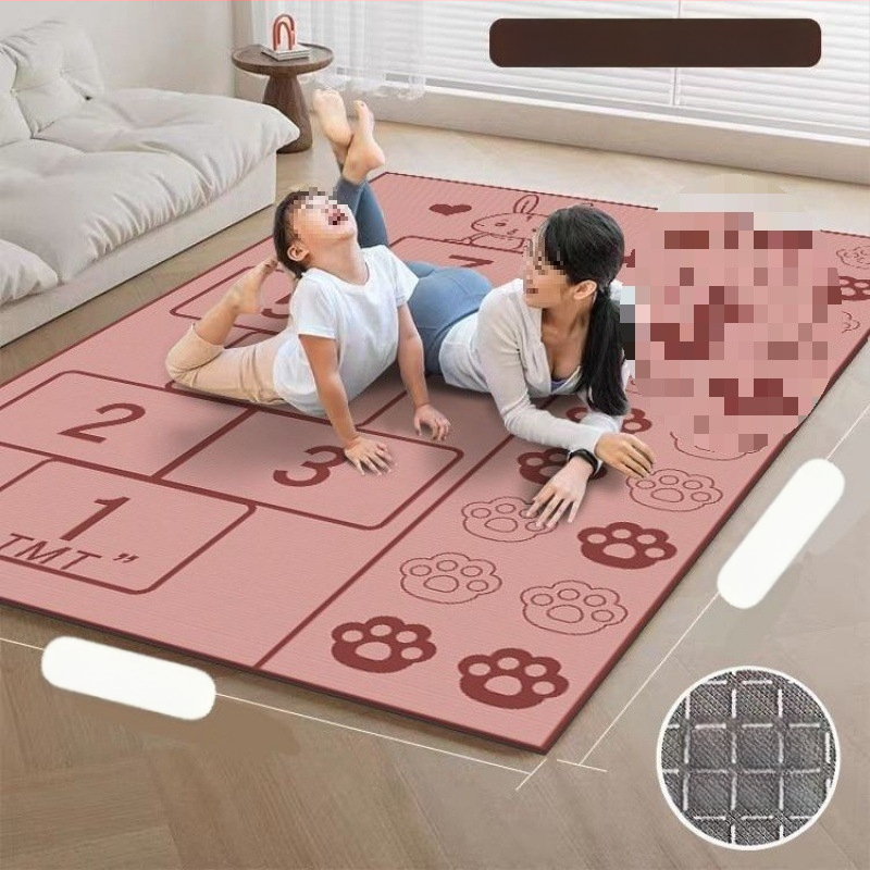 Joga prostirka za dvije osobe s velurom na površini, debljina 8 mm, težina 1,0 kg, karikaturni uzorak