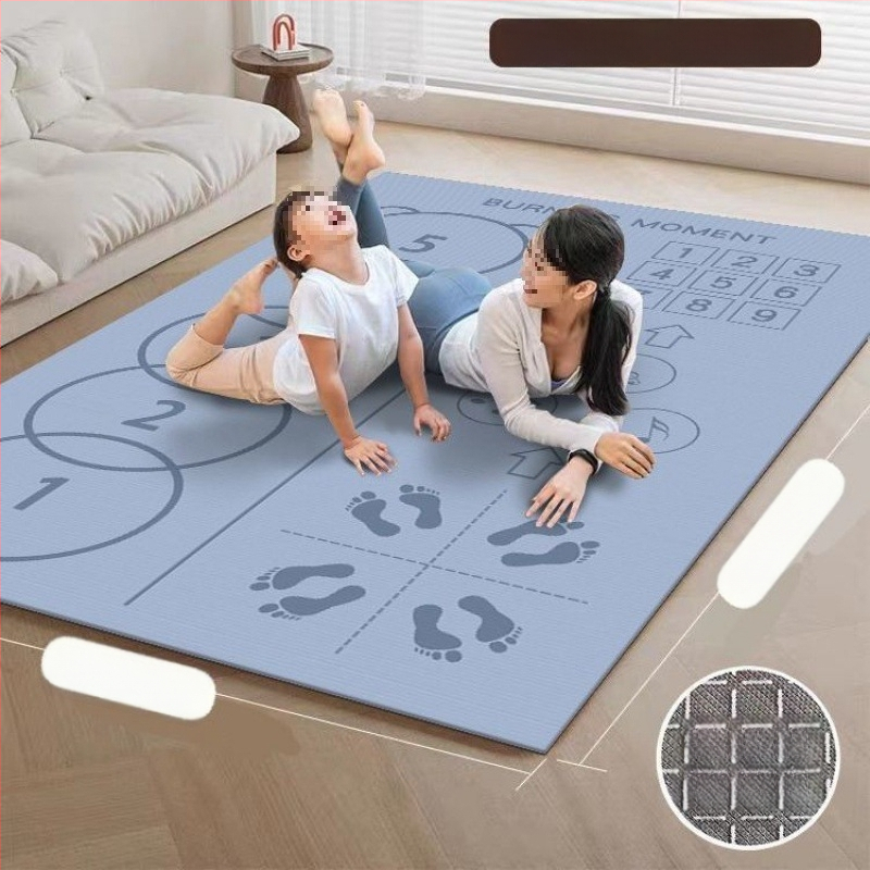 Joga prostirka za dvije osobe s velurom na površini, debljina 8 mm, težina 1,0 kg, karikaturni uzorak