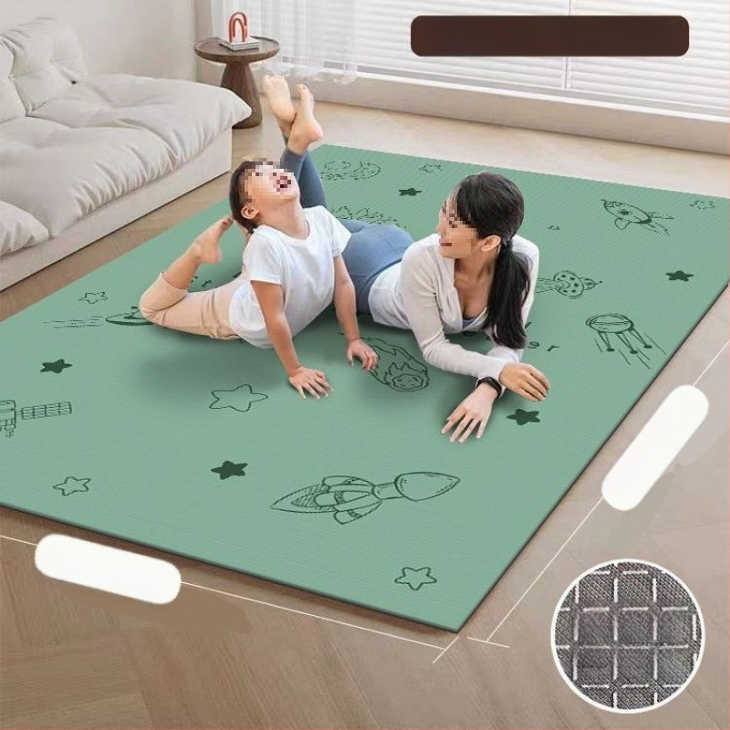 Joga prostirka za dvije osobe s velurom na površini, debljina 8 mm, težina 1,0 kg, karikaturni uzorak