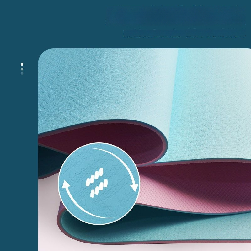 Covoraș de yoga TPE, antiderapant, set din 3 piese pentru uz casnic