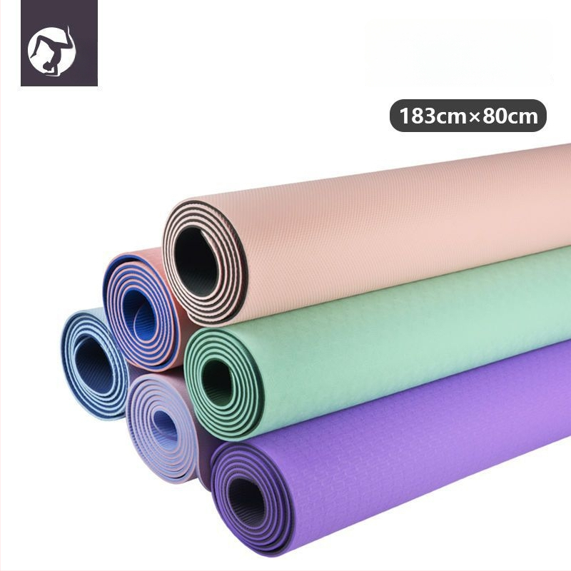 Covoraș de yoga TPE, antiderapant, set din 3 piese pentru uz casnic