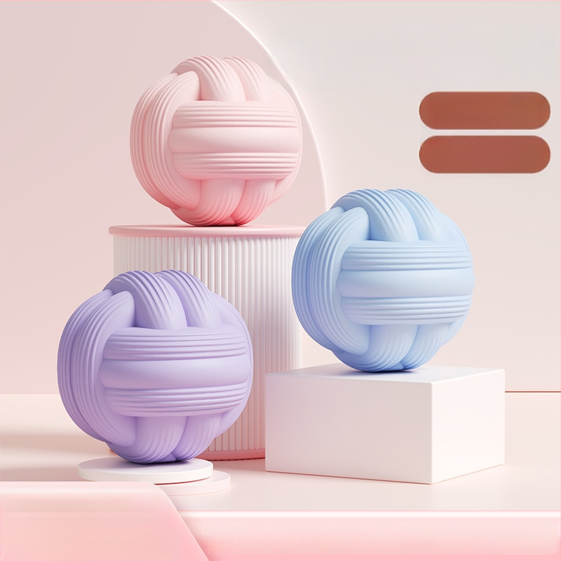 Silikonska fasijska masažna lopta za jogu – ne napuhuje, opuštanje mišića struka i leđa, masaža akupunkturnih točaka na vratu i lukama stopala, težina 240 g