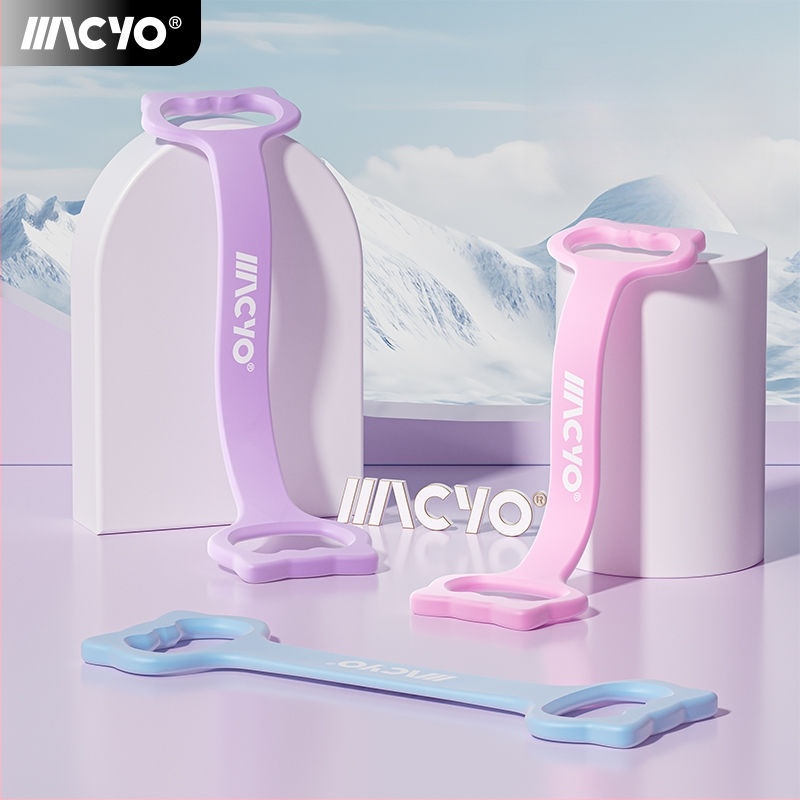 MACYO elastična traka otpora u obliku osam za vježbanje leđa, kućna joga, istezanje leđa – materijal TPE, za tinejdžere