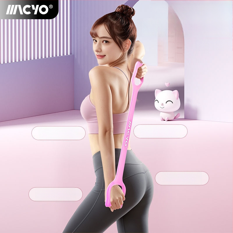 MACYO elastična traka otpora u obliku osam za vježbanje leđa, kućna joga, istezanje leđa – materijal TPE, za tinejdžere