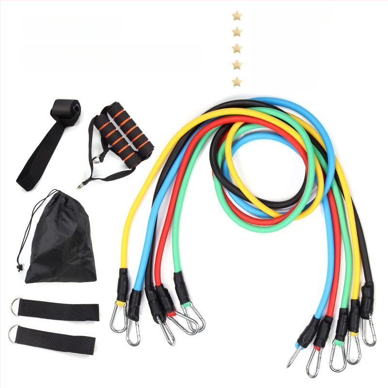 Saiyuekang TPE otporna užad – 11-dijelni set za fitness, oblikovanje tijela i ples