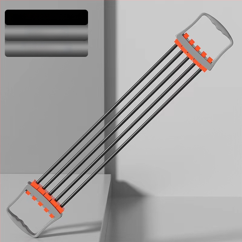 Krūtinės ištempiklis – daugiafunkcis treniruoklis krūtinės ir rankų raumenims, medžiaga TPR, pasipriešinimas 5-asis lygis, guminė traukimo juosta, tinkamas vaikams, paaugliams ir suaugusiems