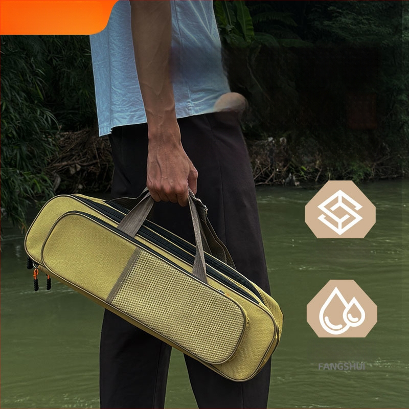 Torba za štapove za ribolov od Oxford platna, velik kapacitet, prijenosna i lagana, pogodna za kratke štapove, nije vodootporna