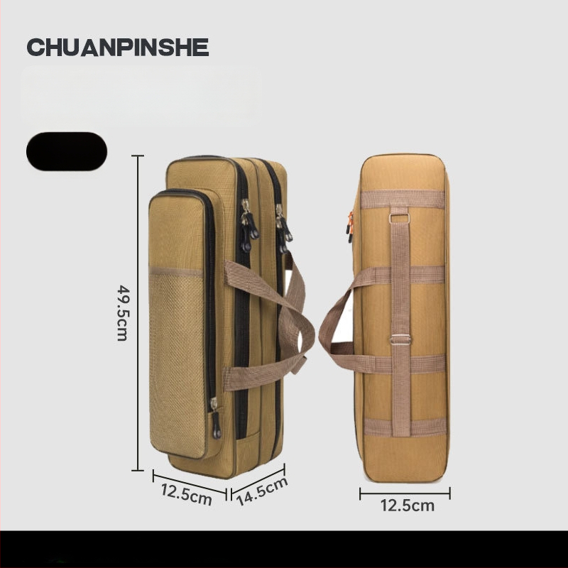 Torba za štapove za ribolov od Oxford platna, velik kapacitet, prijenosna i lagana, pogodna za kratke štapove, nije vodootporna
