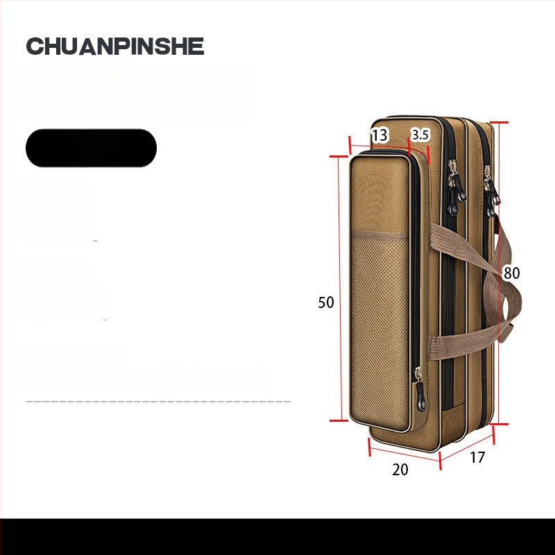 Torba za štapove za ribolov od Oxford platna, velik kapacitet, prijenosna i lagana, pogodna za kratke štapove, nije vodootporna