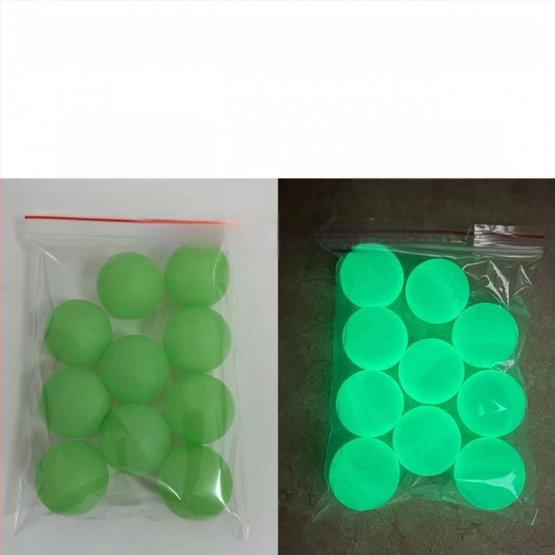 Naktį švytinti stalo teniso kamuolys, fluorescencinis, PP medžiaga, skirta lauko sportui ir pramogoms; prekė Other, nėra įmanoma spausdinti logotipą, be pritaikymo