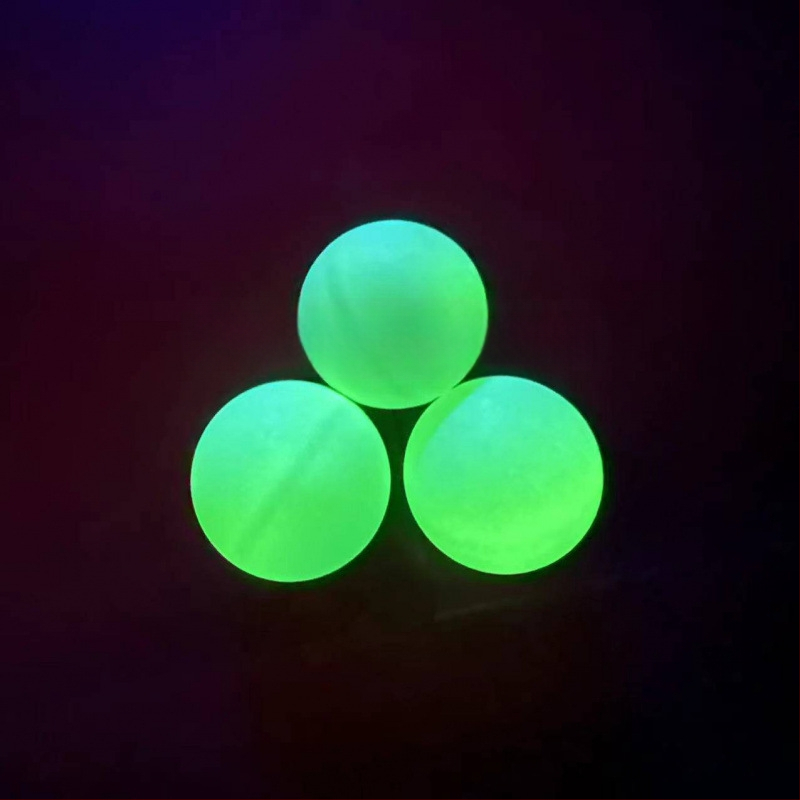 Naktį švytinti stalo teniso kamuolys, fluorescencinis, PP medžiaga, skirta lauko sportui ir pramogoms; prekė Other, nėra įmanoma spausdinti logotipą, be pritaikymo