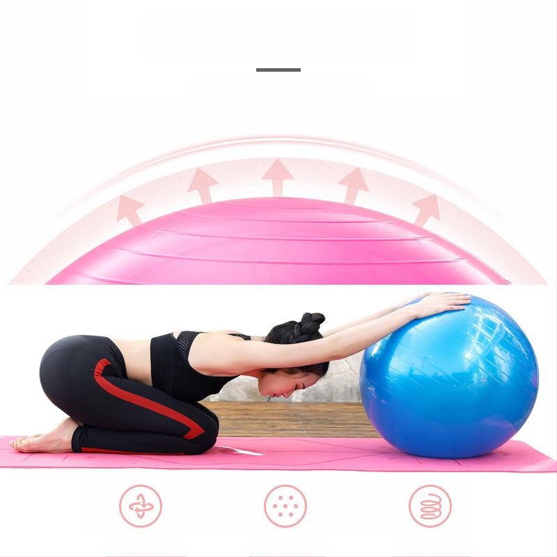 PVC joga lopta od PVC, debela s glatkom površinom za fitness i ravnotežu, napuhiva