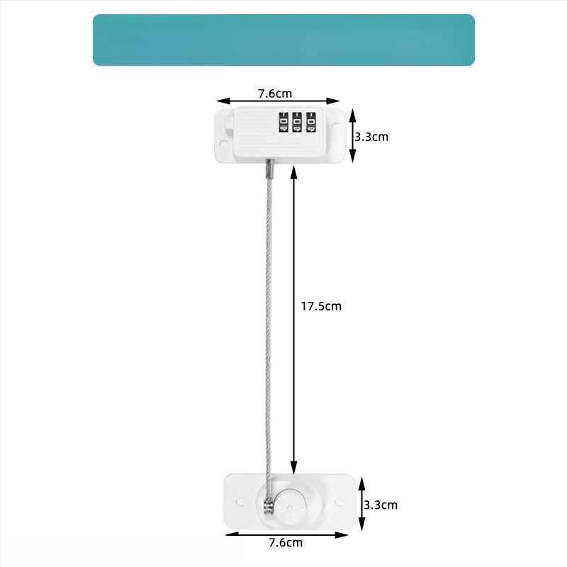 Безпробивно заключване за чекмеджета с парола за безопасност на децата в хладилник и плъзгащи врати — Бранд Unique; Тип: Car electronic lock; Материал: Other; Цилиндър: Other