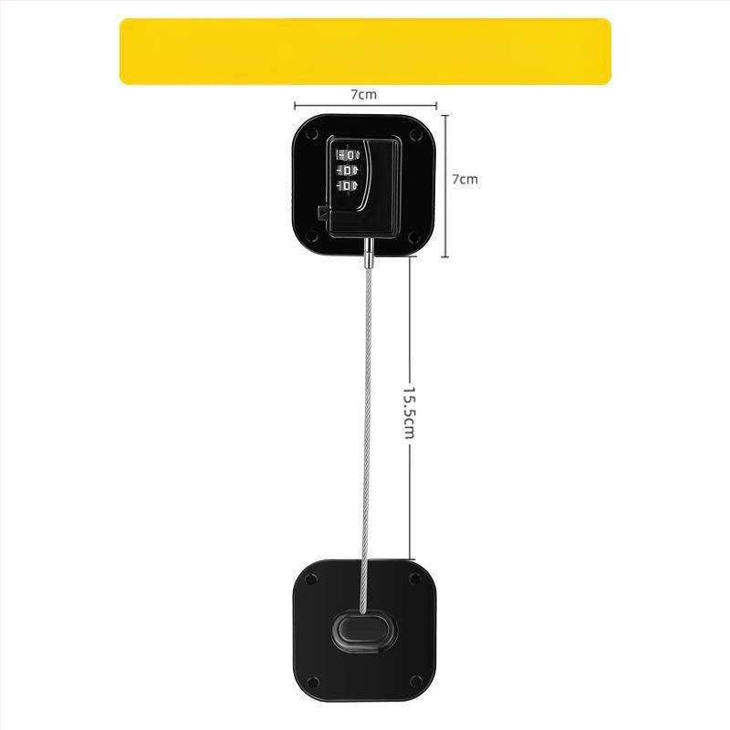 Безпробивно заключване за чекмеджета с парола за безопасност на децата в хладилник и плъзгащи врати — Бранд Unique; Тип: Car electronic lock; Материал: Other; Цилиндър: Other