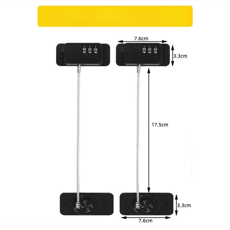 Безпробивно заключване за чекмеджета с парола за безопасност на децата в хладилник и плъзгащи врати — Бранд Unique; Тип: Car electronic lock; Материал: Other; Цилиндър: Other