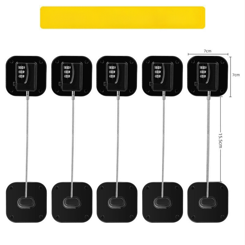 Безпробивно заключване за чекмеджета с парола за безопасност на децата в хладилник и плъзгащи врати — Бранд Unique; Тип: Car electronic lock; Материал: Other; Цилиндър: Other