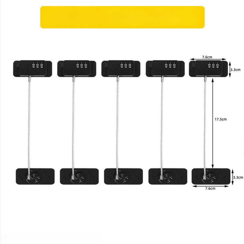 Безпробивно заключване за чекмеджета с парола за безопасност на децата в хладилник и плъзгащи врати — Бранд Unique; Тип: Car electronic lock; Материал: Other; Цилиндър: Other