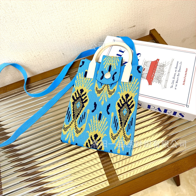 Чанта за телефон с етно стил Синдзян Ediris, полиестер, вертикална квадратна форма, заключващ механизъм, унисекс, за пътуване