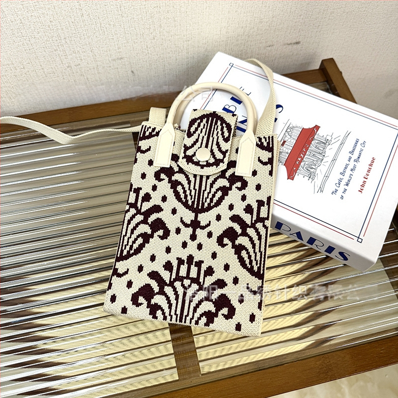 Чанта за телефон с етно стил Синдзян Ediris, полиестер, вертикална квадратна форма, заключващ механизъм, унисекс, за пътуване