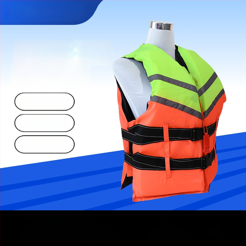 Pieaugušu glābšanas vestu, palielinātu un bieza, paredzēta izmantošanai uz kuģa, glābšanai, ūdenssportam un zvejai (Modelis: Life Jacket; Preces numurs: DD1017475374; Pielāgota apstrāde: Atbalsts; Importēta: Nē)
