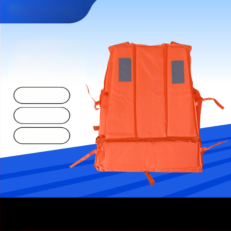 Oxford auduma glābšanas veste, augsta peldspēja, pieaugušajiem, pārnēsājama raftingam un plūdu kontrolei, ar pielāgošanas atbalstu