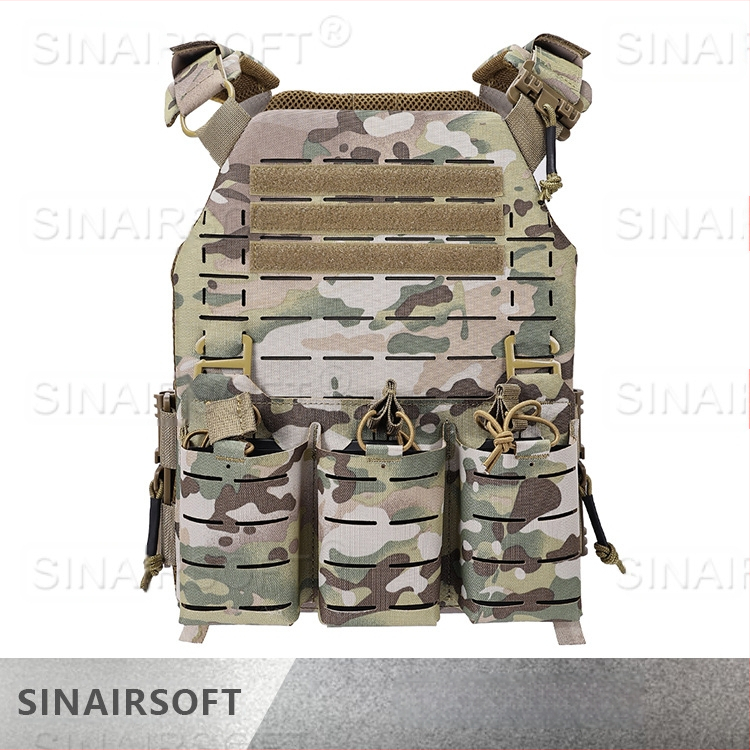 Nylon taktiskā veste – kamuflāžas raksts, izturīga pret nolietojumu, universāla, 1.1 kg