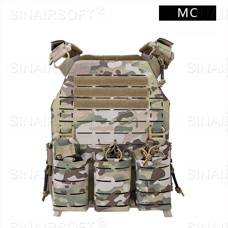 Nylon taktiskā veste – kamuflāžas raksts, izturīga pret nolietojumu, universāla, 1.1 kg