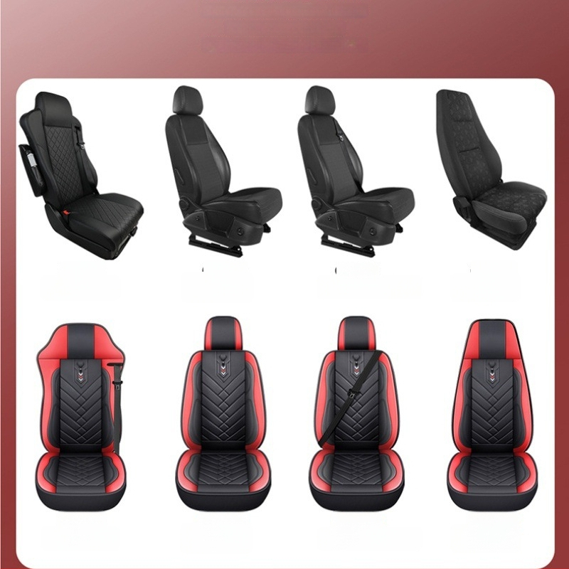 Pilns komplekts ādas sēdekļu pārvalkām kravas automašīnām – ādas virsma, sintētisko šķiedru pildījums, šūšanas stils, zīmols Tian Chen