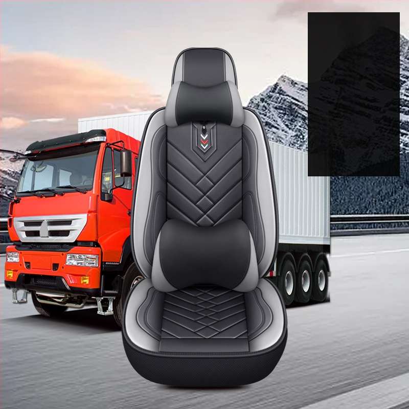 Pilns komplekts ādas sēdekļu pārvalkām kravas automašīnām – ādas virsma, sintētisko šķiedru pildījums, šūšanas stils, zīmols Tian Chen