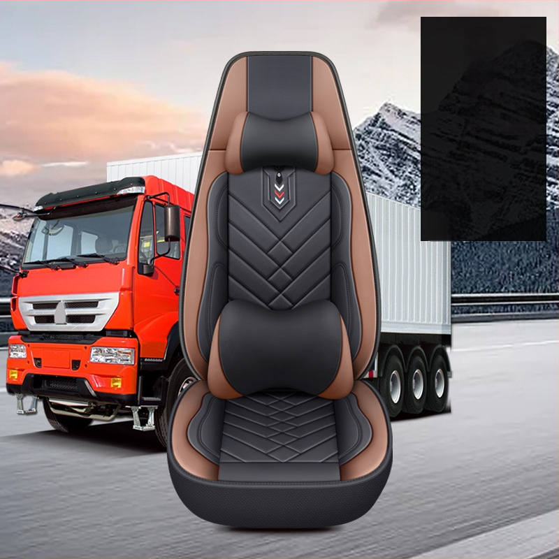 Pilns komplekts ādas sēdekļu pārvalkām kravas automašīnām – ādas virsma, sintētisko šķiedru pildījums, šūšanas stils, zīmols Tian Chen