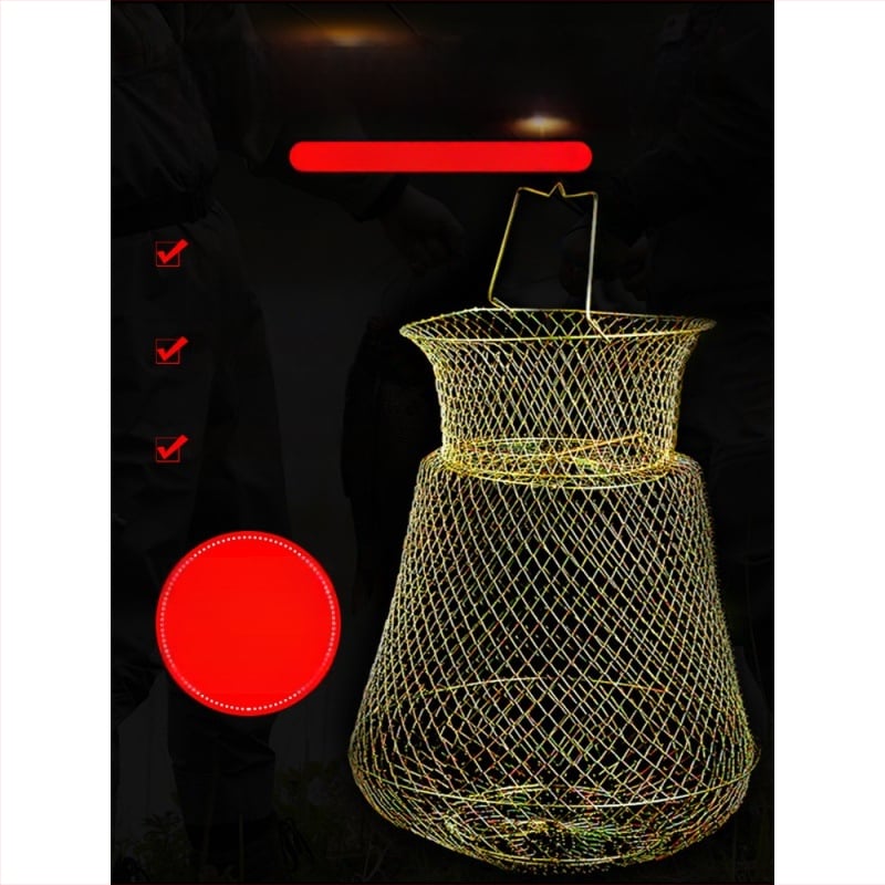 Mengda coș pliere din sârmă de oțel pentru protecția peștilor — Brand Mengda; Categorie: Protecția peștilor; Material: Altul