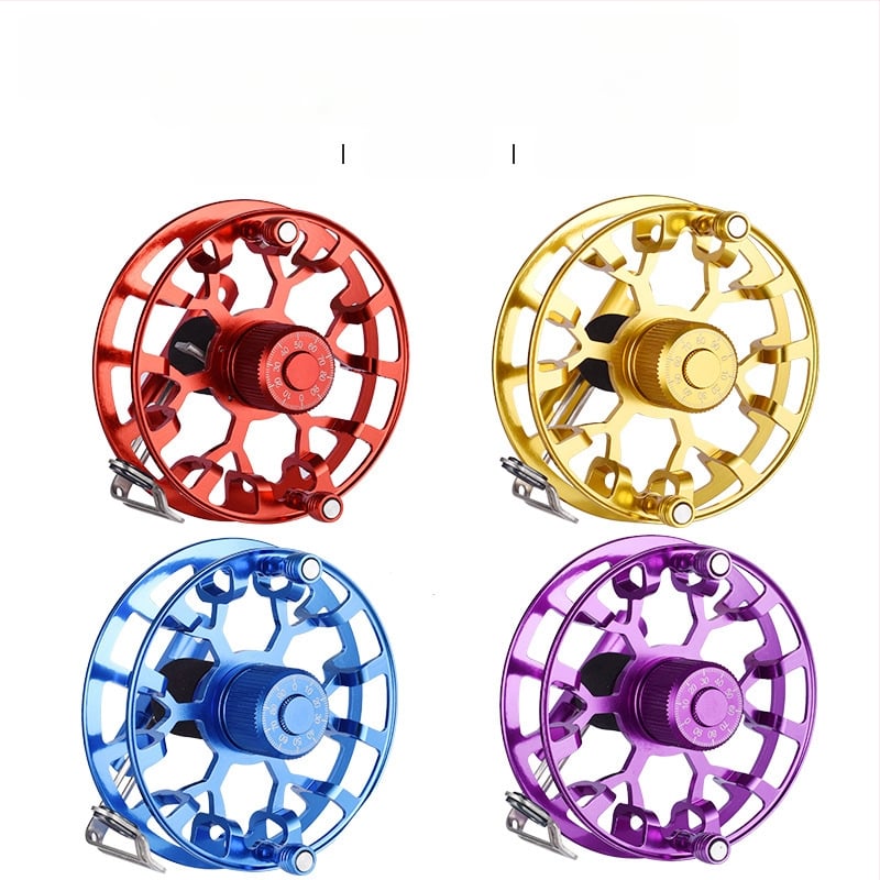 Prednji navijač za ribolov — avionski aluminij, marka Merrickfishing/Merricka, kutija od 50 komada