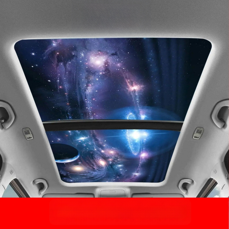 Εσωτερικό αυτοκόλλητο αυτοκινήτου για πανοραμικό ηλιοροφή – 3D θερμική μόνωση, καλλιτεχνικό μοτίβο, μαγνητική εγκατάσταση