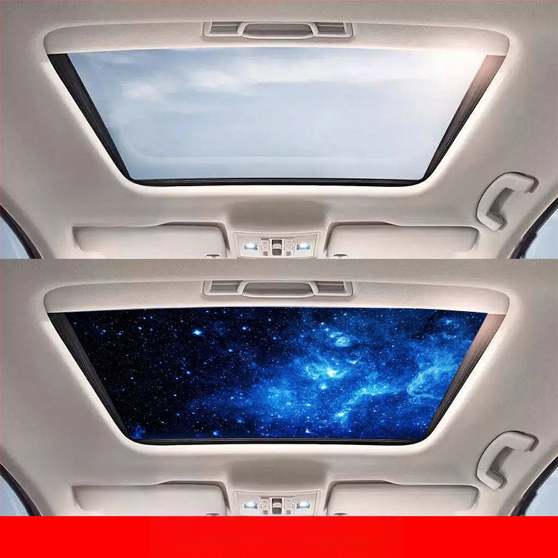 Εσωτερικό αυτοκόλλητο αυτοκινήτου για πανοραμικό ηλιοροφή – 3D θερμική μόνωση, καλλιτεχνικό μοτίβο, μαγνητική εγκατάσταση