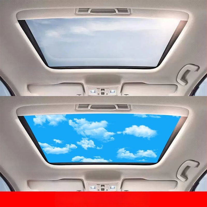 Εσωτερικό αυτοκόλλητο αυτοκινήτου για πανοραμικό ηλιοροφή – 3D θερμική μόνωση, καλλιτεχνικό μοτίβο, μαγνητική εγκατάσταση