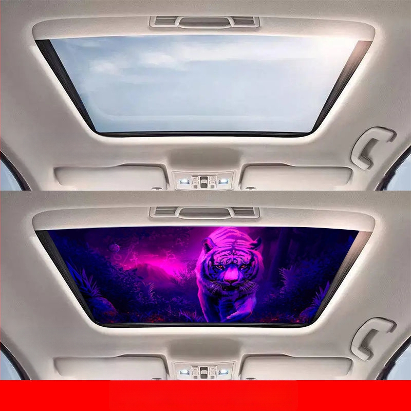 Εσωτερικό αυτοκόλλητο αυτοκινήτου για πανοραμικό ηλιοροφή – 3D θερμική μόνωση, καλλιτεχνικό μοτίβο, μαγνητική εγκατάσταση