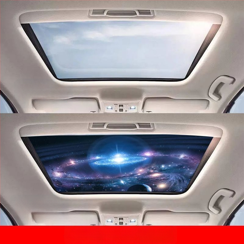 Εσωτερικό αυτοκόλλητο αυτοκινήτου για πανοραμικό ηλιοροφή – 3D θερμική μόνωση, καλλιτεχνικό μοτίβο, μαγνητική εγκατάσταση