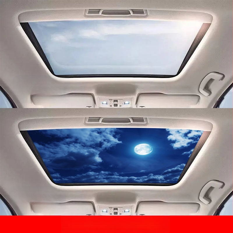 Εσωτερικό αυτοκόλλητο αυτοκινήτου για πανοραμικό ηλιοροφή – 3D θερμική μόνωση, καλλιτεχνικό μοτίβο, μαγνητική εγκατάσταση