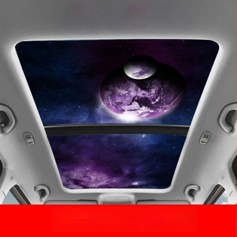 Εσωτερικό αυτοκόλλητο αυτοκινήτου για πανοραμικό ηλιοροφή – 3D θερμική μόνωση, καλλιτεχνικό μοτίβο, μαγνητική εγκατάσταση