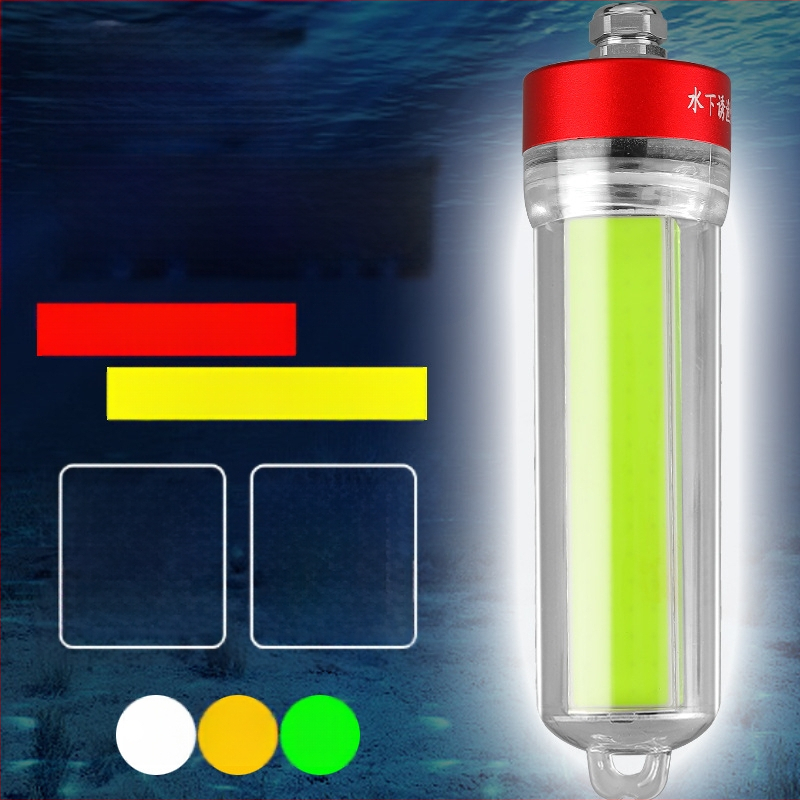 Povandeninė LED žvejybos lemputė, ABS korpusas, atspari vandeniui, didelė galia, įkroviklis įtrauktas